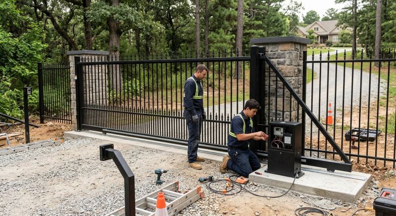 Main Gate Installation in Toms River, NJ