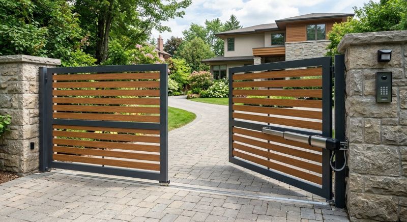 Motorized Gate Installation in Cary, NC